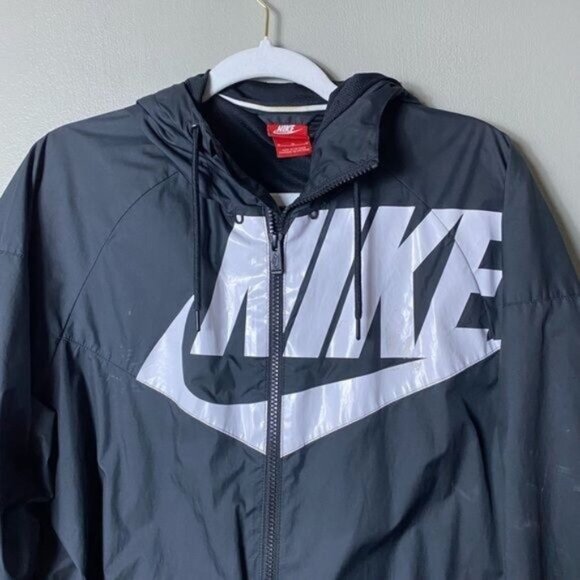 Vtg Nike GX1 Triple Windrunner Jacket Medium Sportswear Black Red Tag Active - Picture 2 of 10